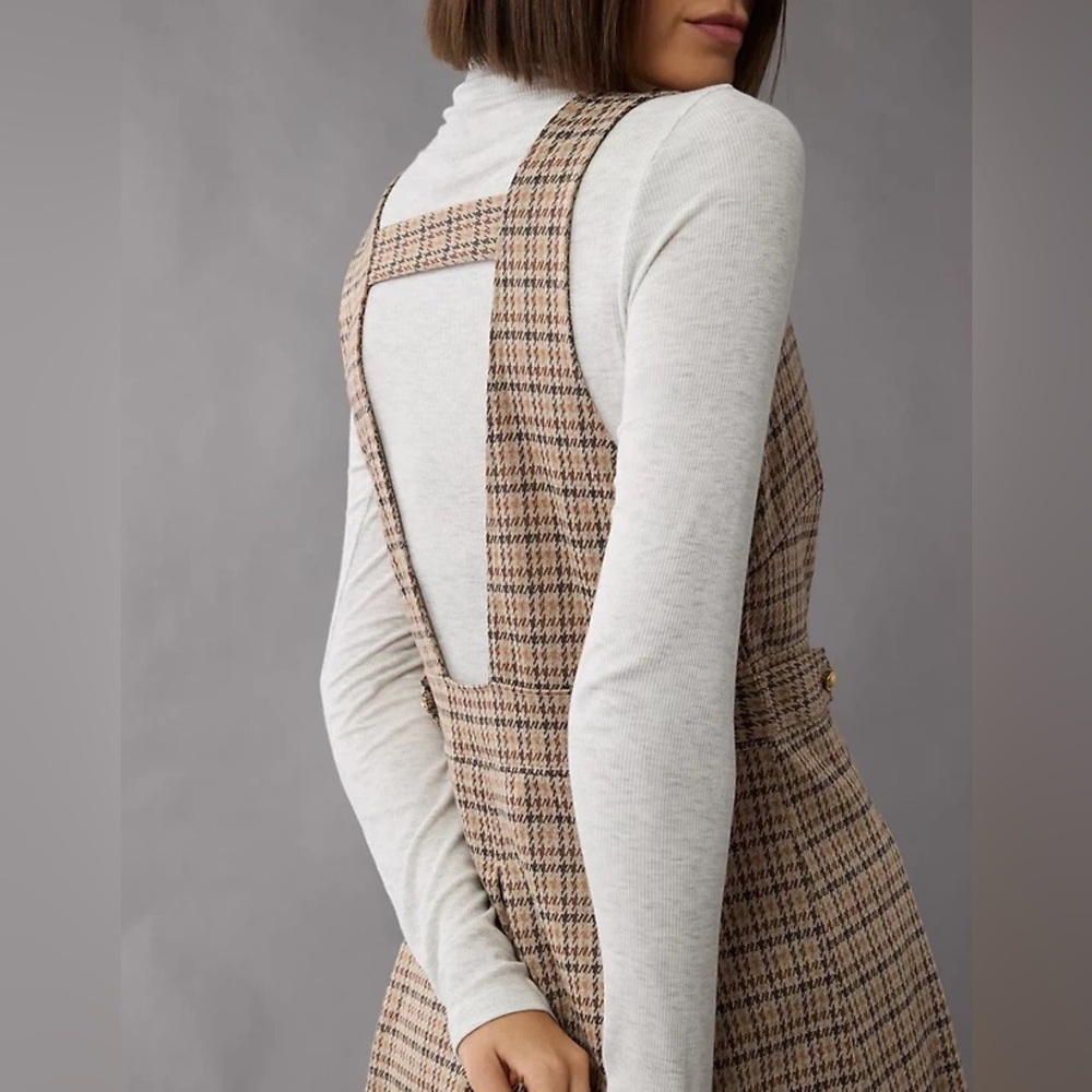 American Eagle Plaid Pinafore Dress - Picture 7 of 7